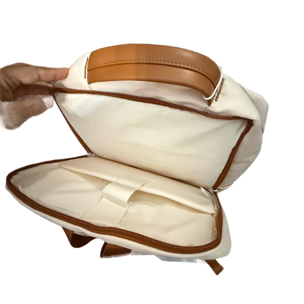 Cream Backpack - Picture 3 of 9